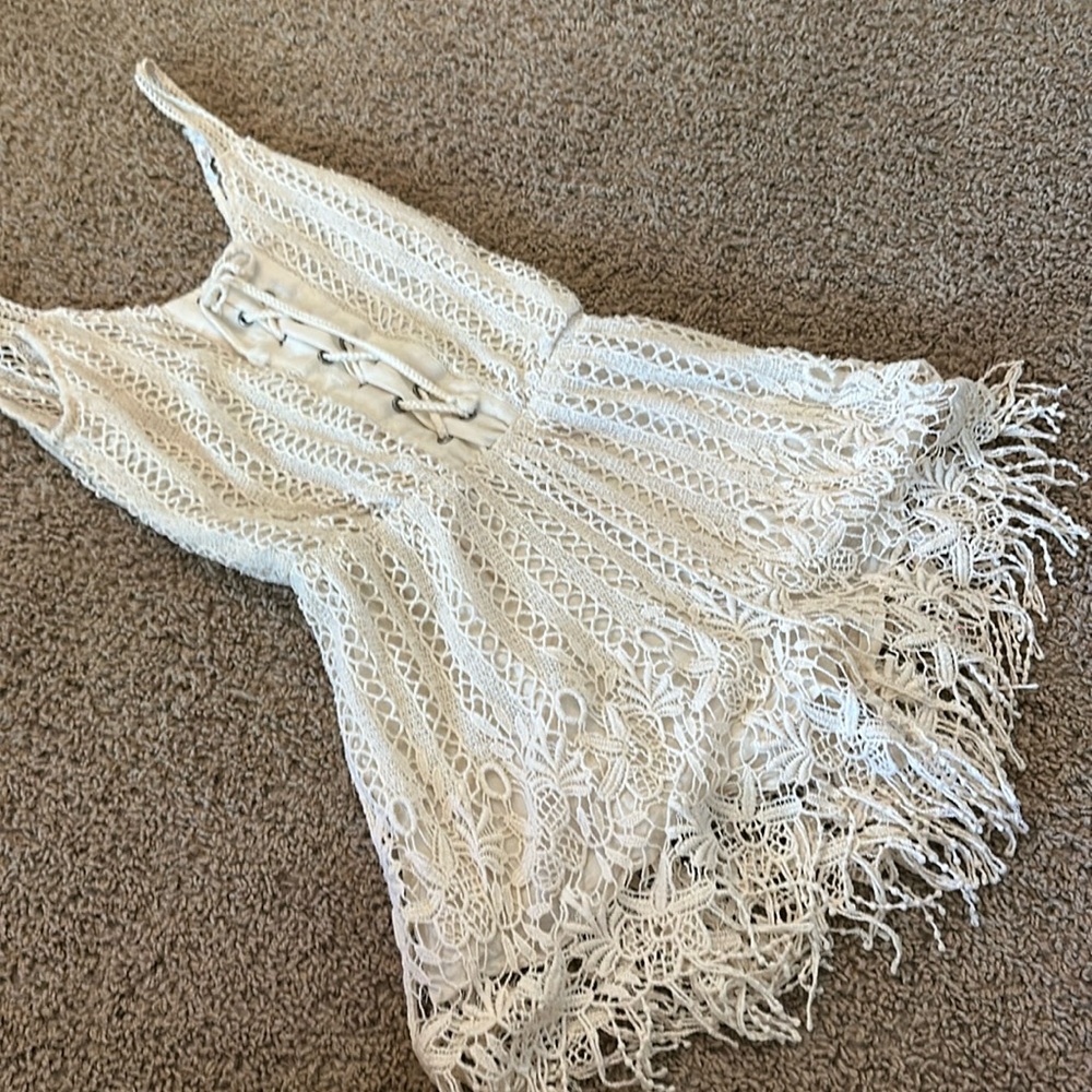 Miss me medium crochet romper